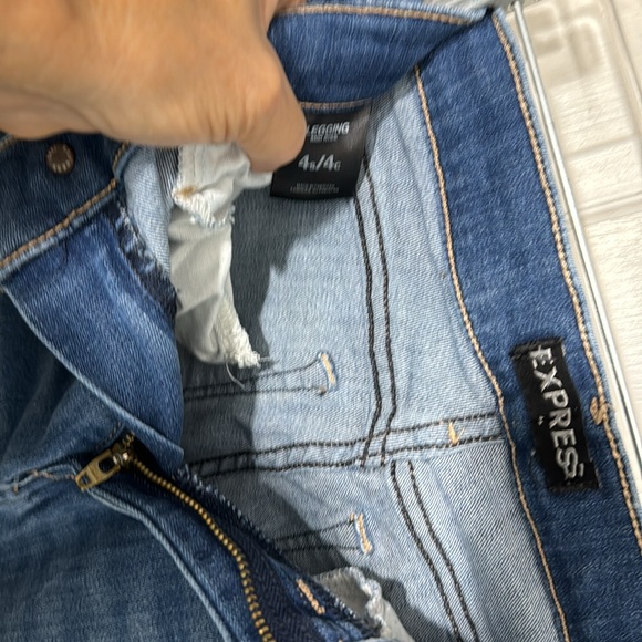 EXPRESS LEGGING MID RISE JEANS SIZE 4S/4C - Picture 3 of 3